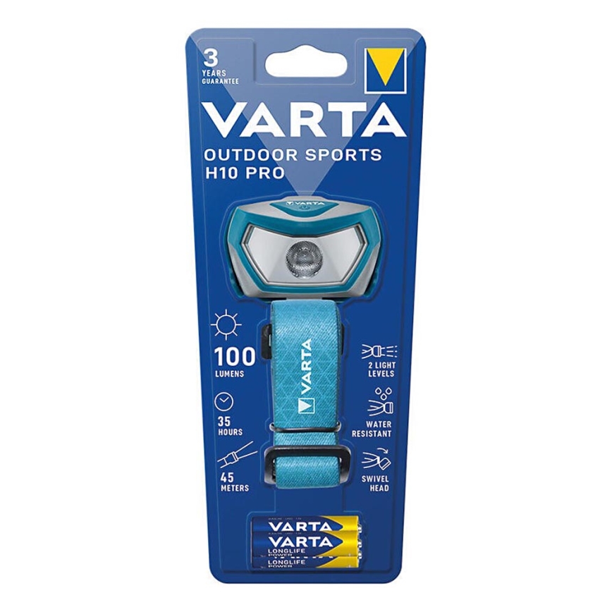 Varta 16650101421 - LED Pandelampe OUTDOOR SPORTS H10 Pro LED/3xAAA