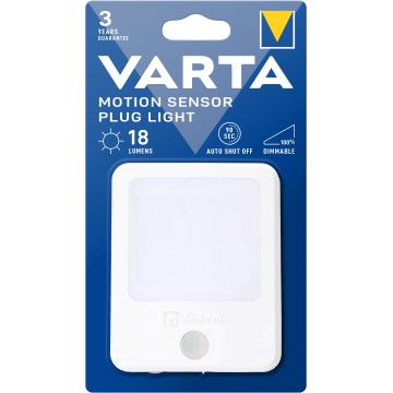 Varta 18624101401 - LED natlampe med sensor dæmpbar LED/230V