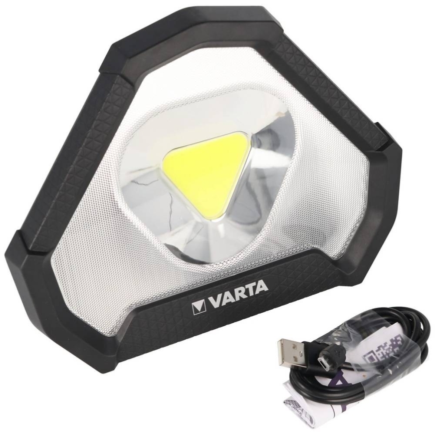 Varta 18647101401 - LED bærbar arbejdslampe WORK FLEX LED/12W/5V 5200 mAh IP54