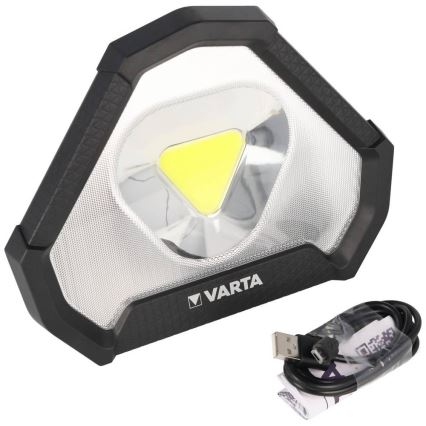 Varta 18647101401 - LED Lommelygte WORK FLEX LED/12W/5V 5200mAh IP54