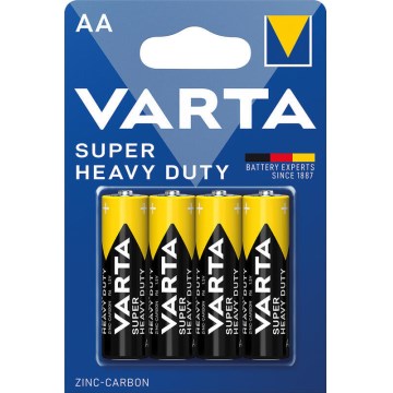 Varta 2006 - 4 stk. kulzinkbatterier SUPER HEAVY DUTY AA 1,5 V