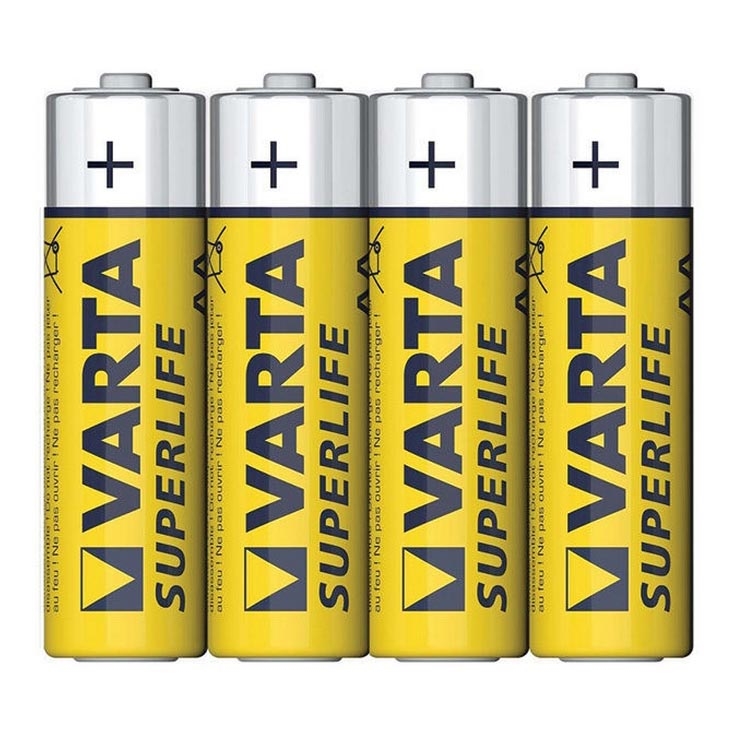 Varta 2006 - 4 stk. Zink-kulstofbatteri SUPERLIFE AA 1,5V SUPERLIFE