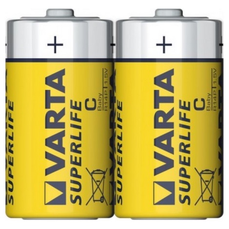 Varta 2014 - 2 stk. Zink-carbon batteri SUPERLIFE C 1,5V