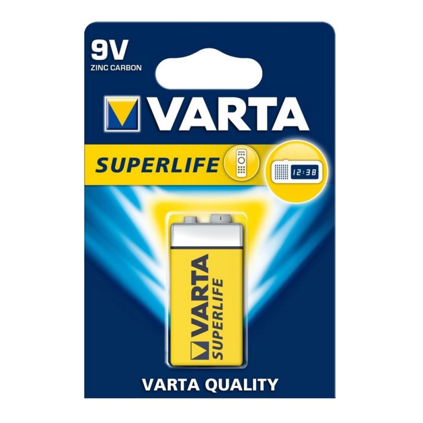 Varta 2022 - 1 stk. Zink-carbon batteri SUPERLIFE 9V