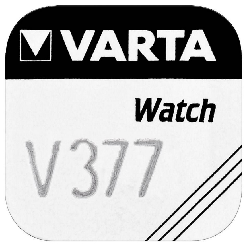 Varta 3771 - 1 stk. Sølvoxid knapcellebatteri V377 1,5V