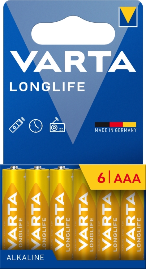 Varta 4103101746 - 6 stk. Alkalisk batteri LONGLIFE AAA 1,5V