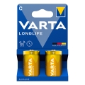 Varta 4114101422 - 2 stk. Alkaline batterier LONGLIFE LR14/C 1,5V