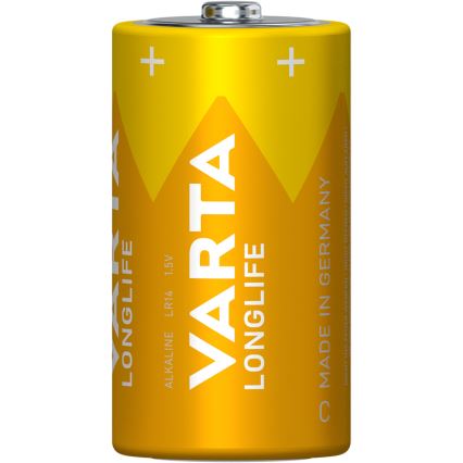 Varta 4114101422 - 2 stk. Alkalisk batteri LONGLIFE LR14/C 1,5V