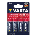 Varta 4706101404 - 4 stk. Alkalisk batteri LONGLIFE AA 1,5V