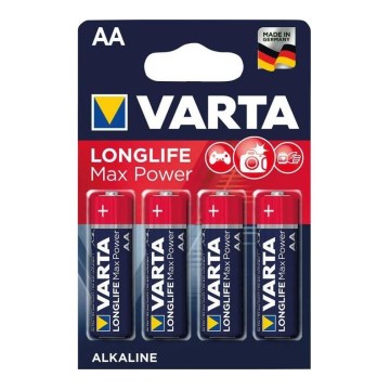 Varta 4706101404 - 4 stk. Alkalisk batteri LONGLIFE AA 1,5V