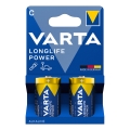 Varta 4914121422 - 2 stk. alkalinebatterier LONGLIFE POWER LR14/C 1,5V