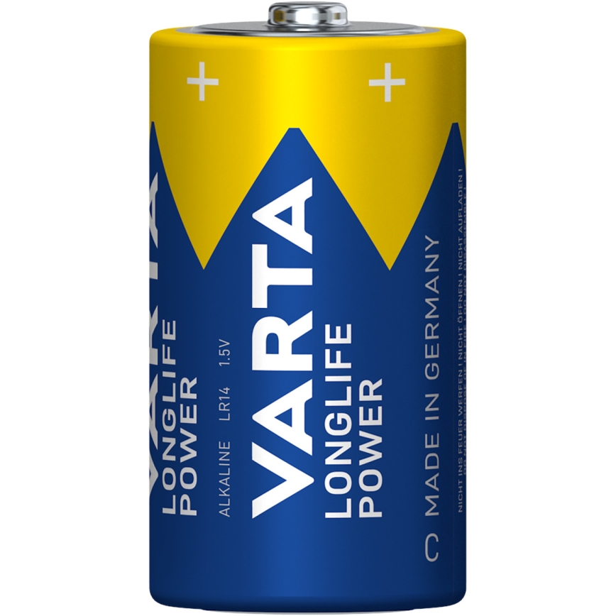 Varta 4914121422 - 2 stk. Alkalisk batteri LONGLIFE POWER LR14/C 1,5V