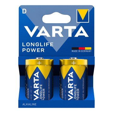 Varta 4920121422 - 2 stk. Alkalisk batteri LONGLIFE POWER LR20/D 1,5V