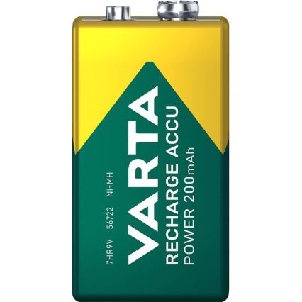 Varta 56722101401 - 1 stk Genopladeligt batteri ACCU Ni-MH/200mAh/9V