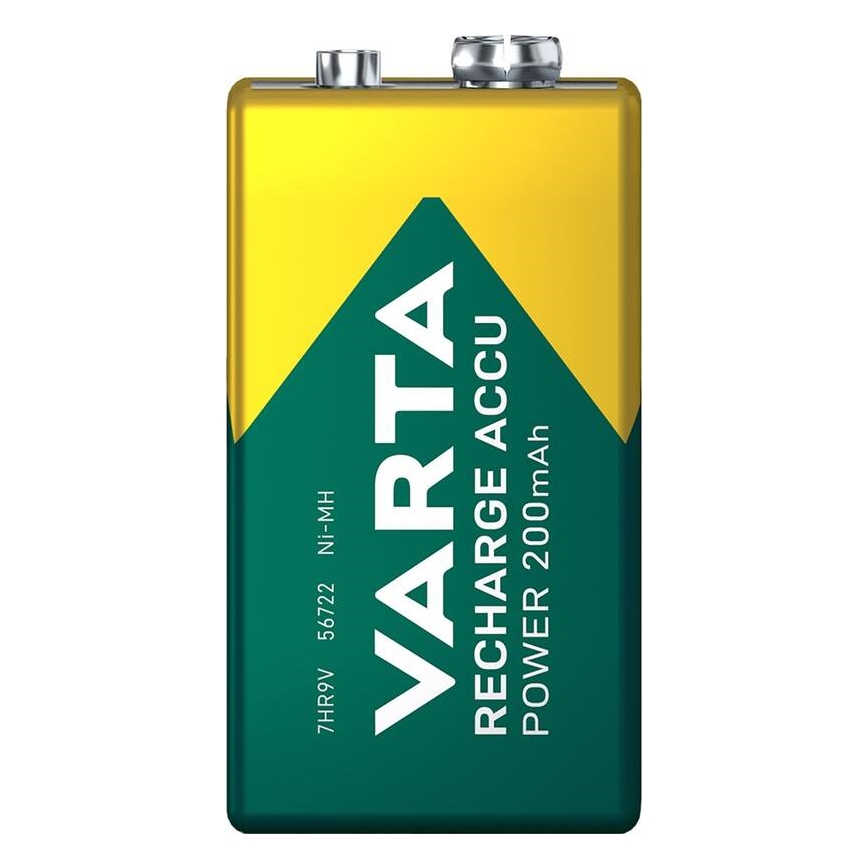 Varta 56722101401 - 1 stk Genopladeligt batteri ACCU Ni-MH/200mAh/9V