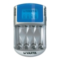 Varta 57070 - Batterioplader LCD 4xAA/AAA 100-240V/12V/5V