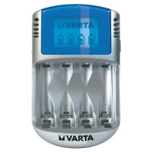 Varta 57070 - Batterioplader LCD 4xAA/AAA 100-240V/12V/5V