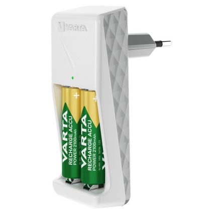 Varta 57656101401 - Batterioplader til 2 x AA/AAA, 230 V