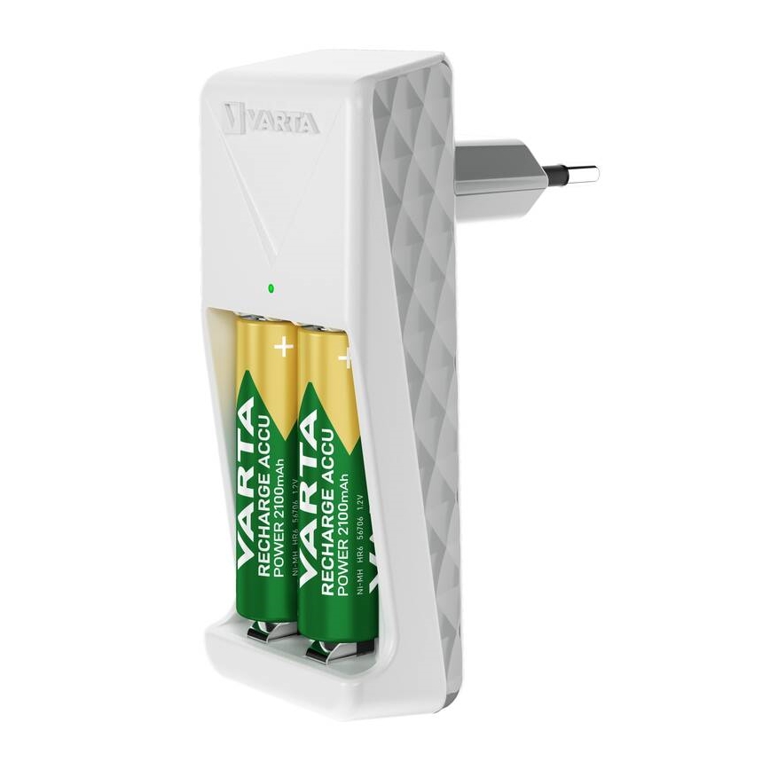 Varta 57656101401 - Batterioplader til 2 x AA/AAA, 230 V