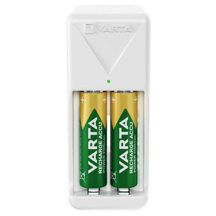 Varta 57656101451 - Batterioplader til 2x AA/AAA, 2100 mAh, 230 V