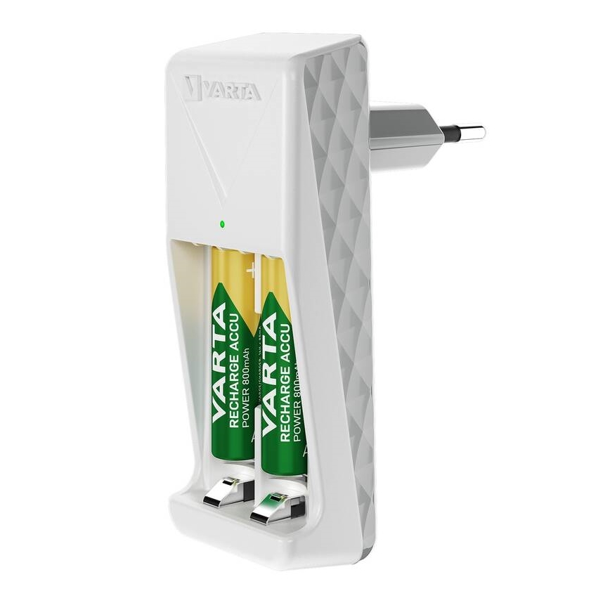 Varta 57656101451 - Batterioplader til 2x AA/AAA, 2100 mAh, 230 V