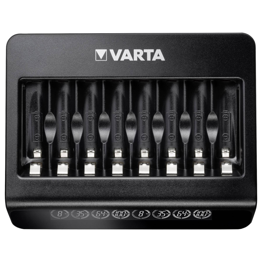 Varta 57681 - LCD smart-oplader 8xAA/AAA opladning 2 t.