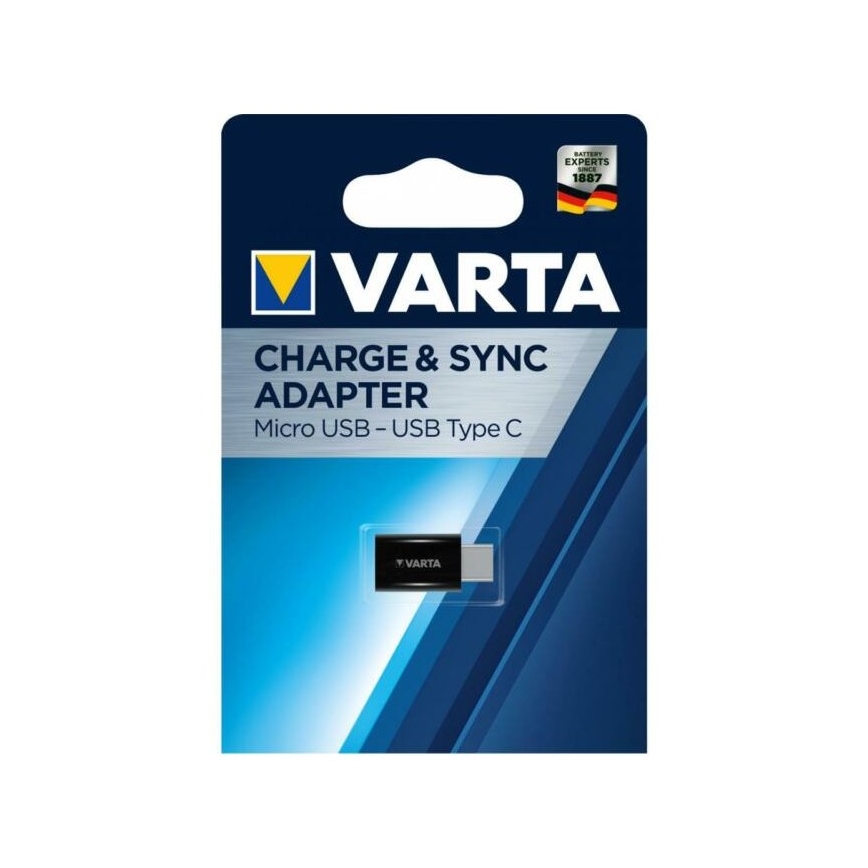 Varta 57945101401 - Adapter fra Micro-USB til USB-C