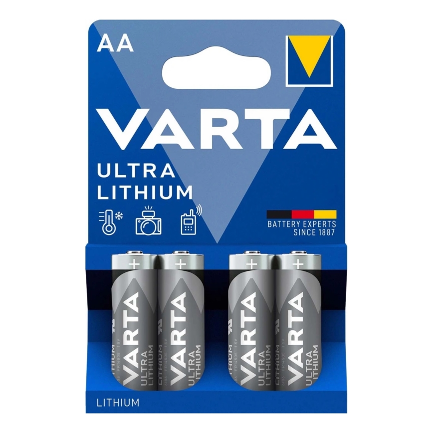 Varta 6106301404 - 4 stk. Lithiumbatteri ULTRA AA 1,5V