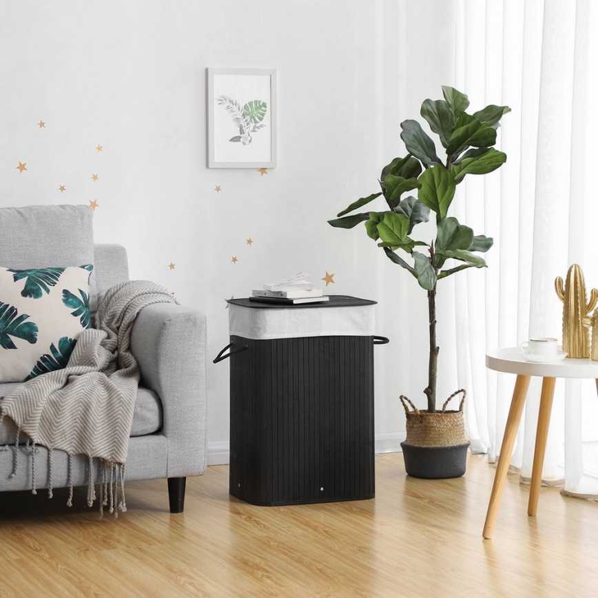 Vasketøjskurv GUS, sort