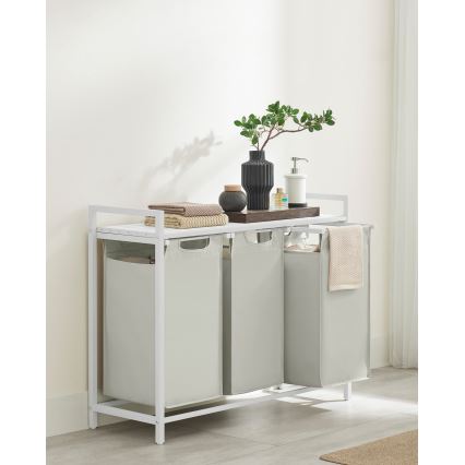 Vasketøjskurv REX hvid