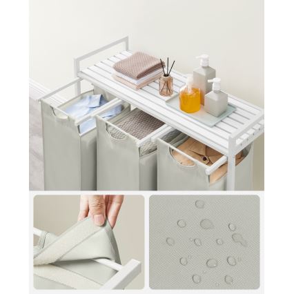 Vasketøjskurv REX hvid