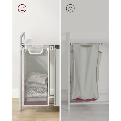 Vasketøjskurv REX hvid