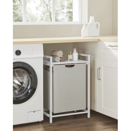 Vasketøjskurv REX hvid