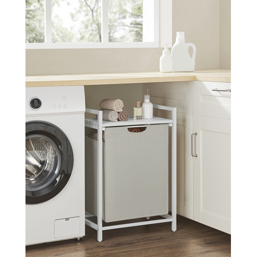 Vasketøjskurv REX hvid