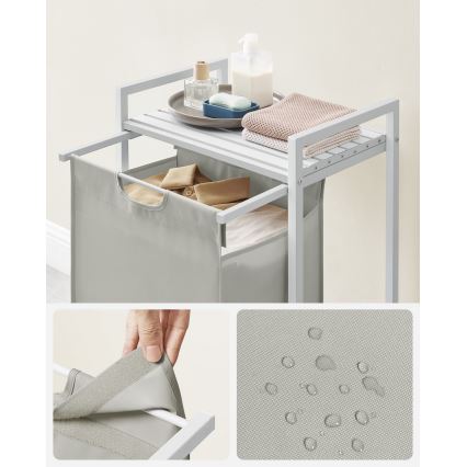 Vasketøjskurv REX hvid