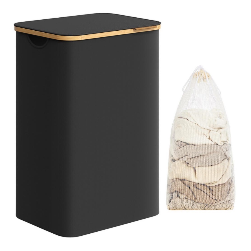 Vasketøjskurv TATE, sort