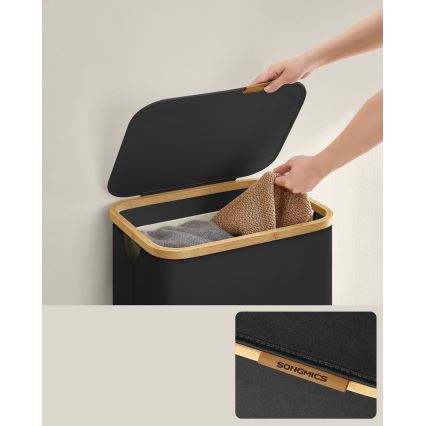 Vasketøjskurv TATE, sort