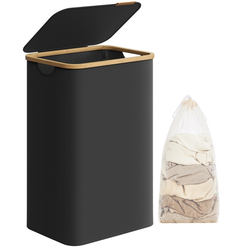 Vasketøjskurv TATE, sort