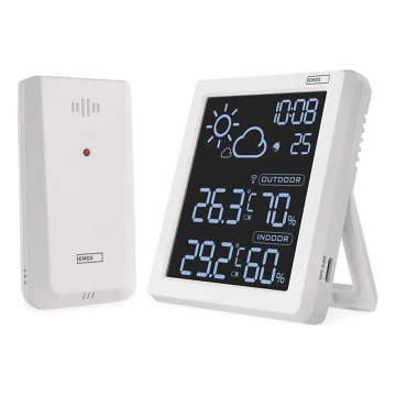 Vejrstation 5 V 2×AAA + 2×AAA sort