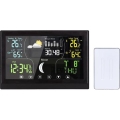 Vejrstation med farvet display 5V/2xAAA, sort