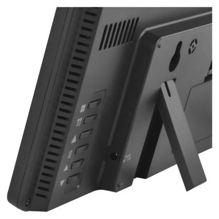 Vejrstation med farvet LCD-display og indbygget vækkeur 5V 3xAAA + 2xAA sort