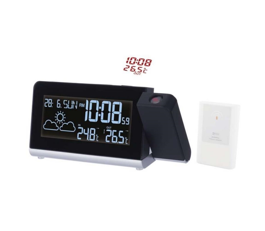 Vejrstation med LCD-display 1x CR2032 + 2×AA