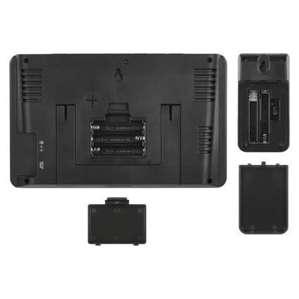 Vejrstation med LCD-display GoSmart 230V/3xAAA + 2×AAA Wi-Fi Tuya sort