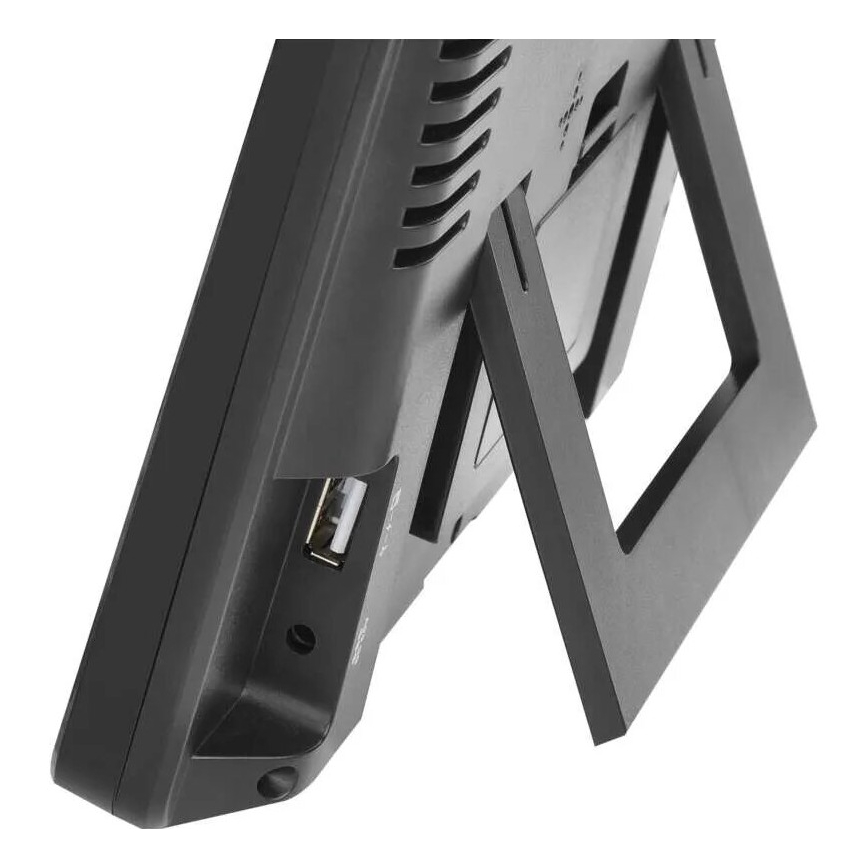 Vejrstation med LCD-display GoSmart 230V/3xAAA + 2×AAA Wi-Fi Tuya sort