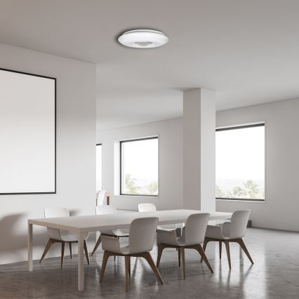 LED Dæmpbar loftlampe VELA LED/24W/230V + fjernbetjening