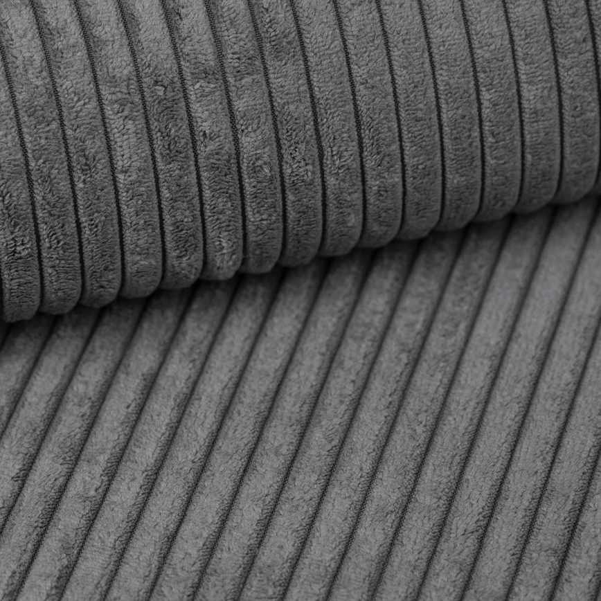 Alsidig L-formet hjørnesofa med udtrækbar seng og opbevaringsrum SALVADA, mørkegrå