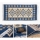 Vendbart orientalsk tæppe KILIM 80x150 cm blå/beige