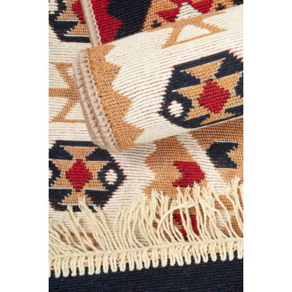 Vendbart orientalsk tæppe KILIM GOLD 60x120 cm flerfarvet