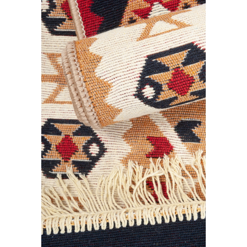 Vendbart orientalsk tæppe KILIM GOLD 60x120 cm flerfarvet