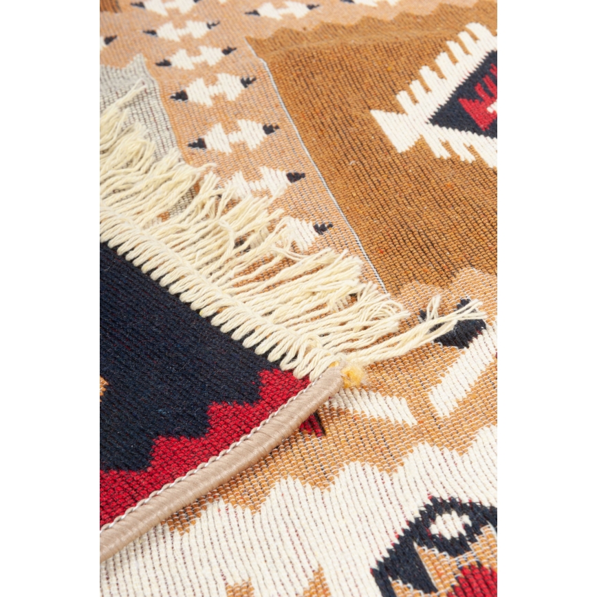 Vendbart orientalsk tæppe KILIM GOLD 60x120 cm flerfarvet